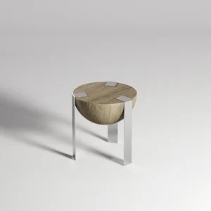 MESA AUXILIAR MADERA  FORJA