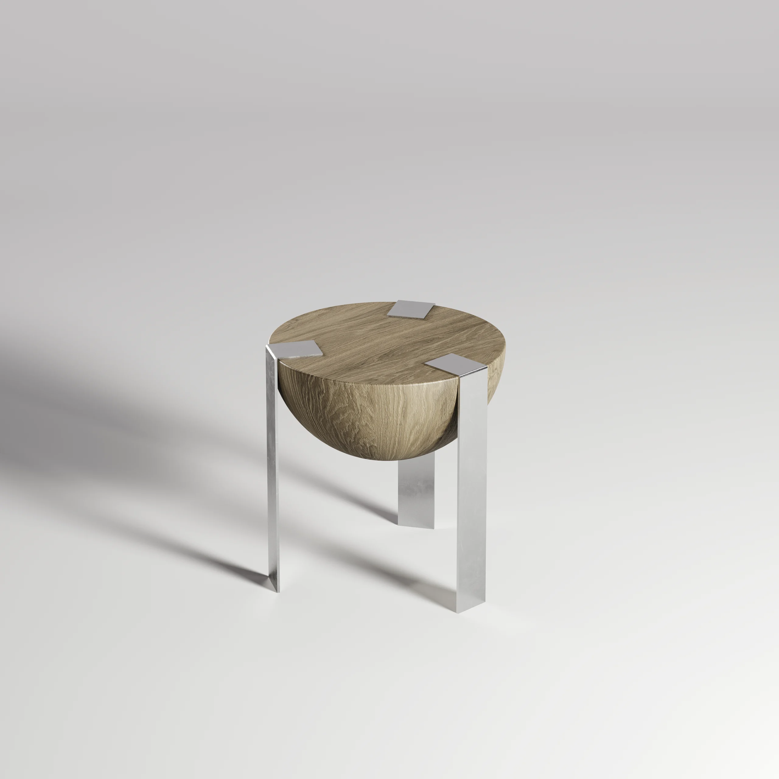 MESA AUXILIAR MADERA  FORJA