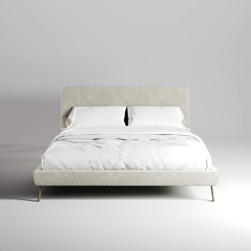 CAMA QUEEN CON BASE BIANCA