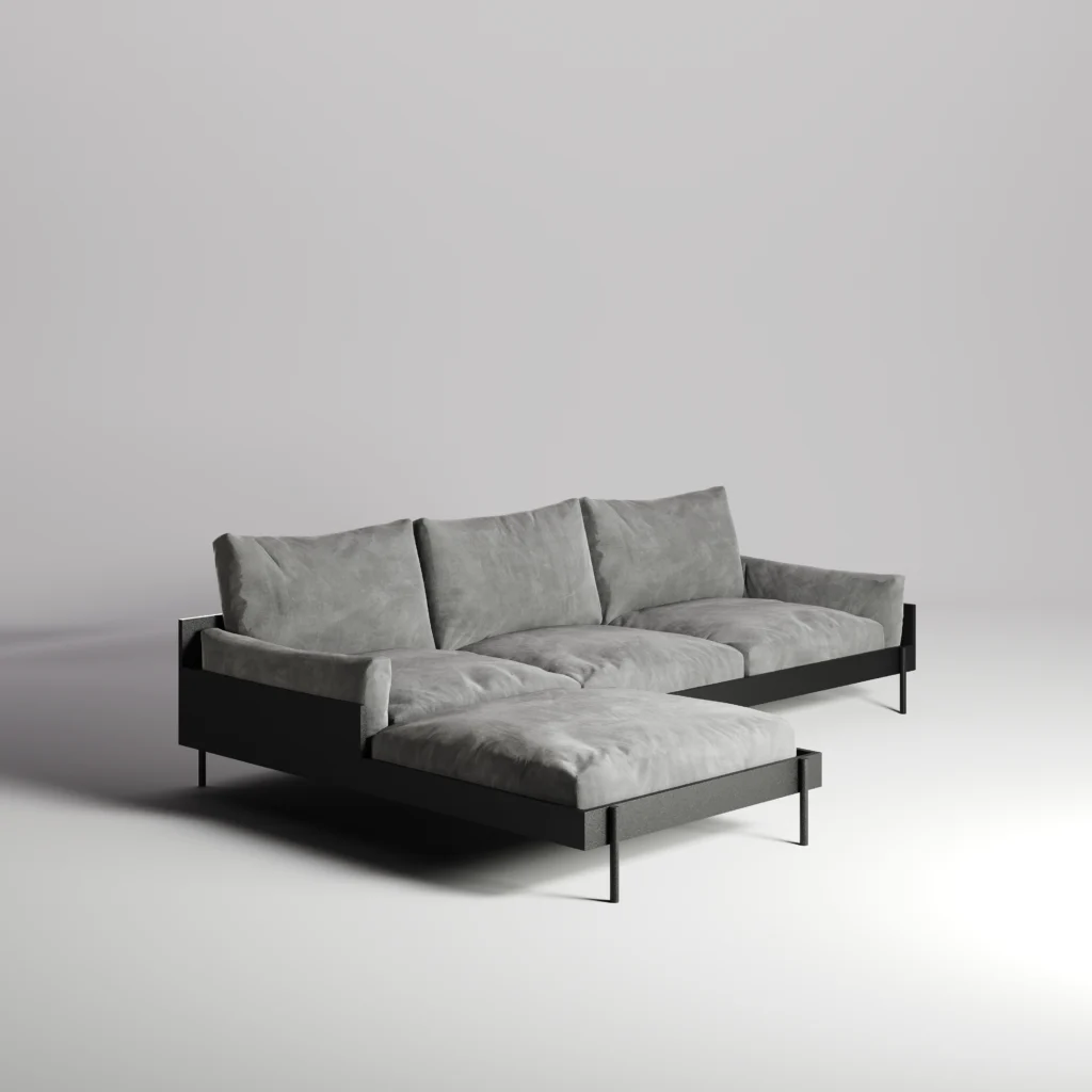 SOFA EN L PLATE
