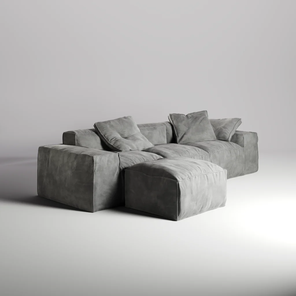 SOFA CON OTTOMAN STONE