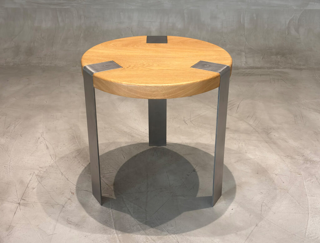 MESA AUXILIAR MADERA  FORJA (Sale)