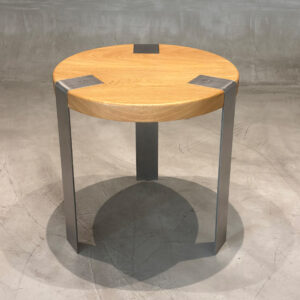 MESA AUXILIAR MADERA  FORJA (Sale)